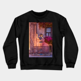 Quedlinburger Roland, town hall, Quedlinburg, Harz, Saxony-Anhalt, Germany Crewneck Sweatshirt